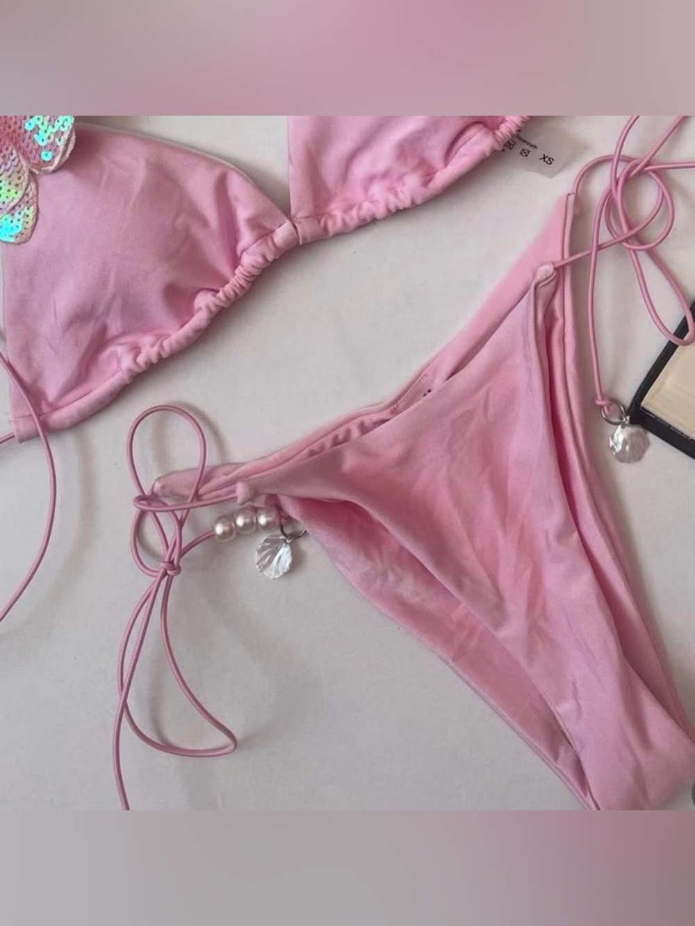 SHEIN pink bikini bottom